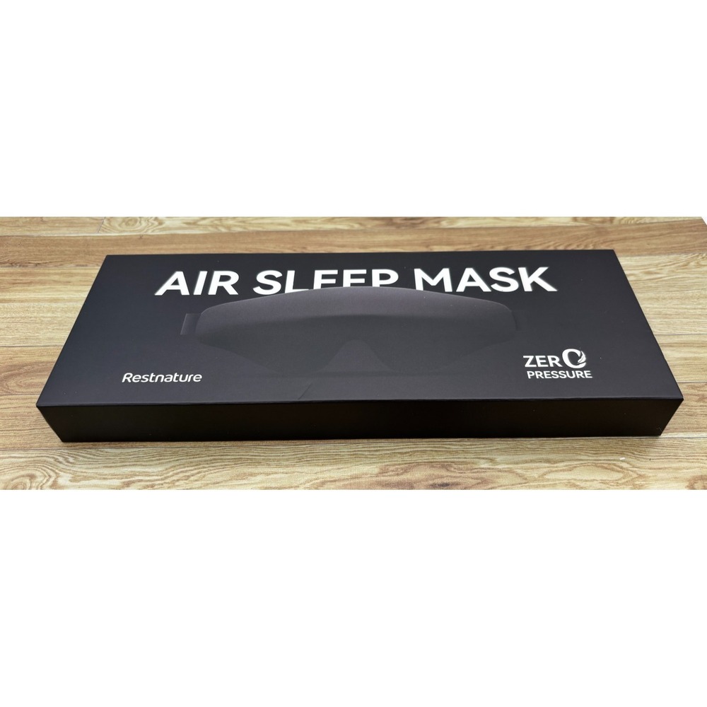 RESTNATURE 3D Contoured Adjustable Blackout AIR EYE MASK Sleep Zero Pressure NEW